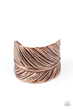 Load image into Gallery viewer, Where There's a QUILL, There's a Way - Copper cuff bracelet C016
