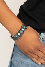 Load image into Gallery viewer, Quarry Quake - Blue cuff bracelet 1524
