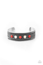 Load image into Gallery viewer, Quarry Quake - Red cuff bracelet 1871
