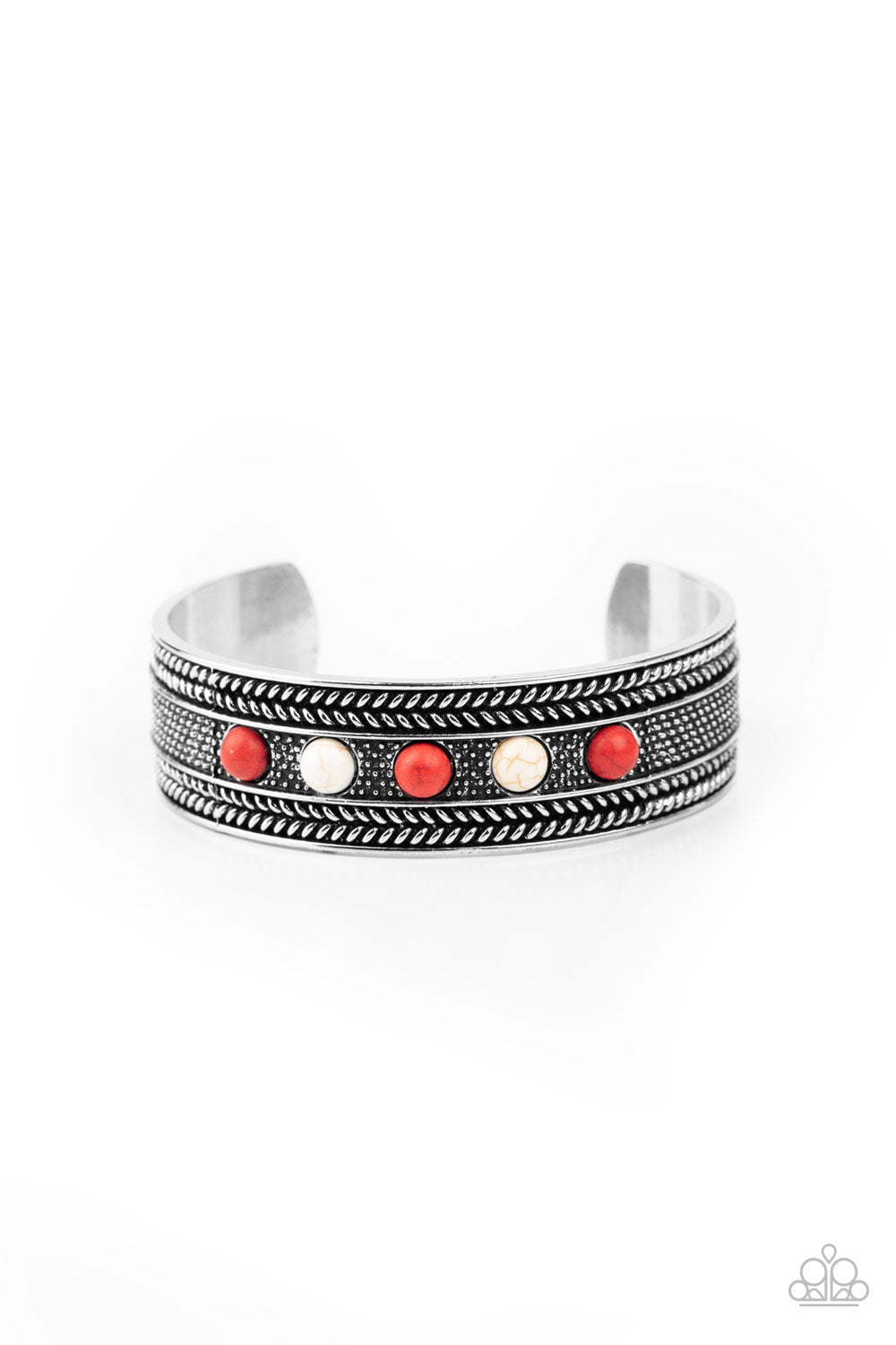 Quarry Quake - Red cuff bracelet 1871