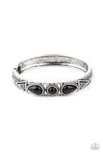 Load image into Gallery viewer, Radiant Ruins - Black hinge bracelet F023
