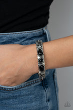 Load image into Gallery viewer, Radiant Ruins - Black hinge bracelet F023
