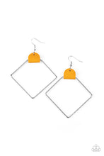 Load image into Gallery viewer, Friends of a LEATHER - Yellow earring 1696

