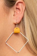 Load image into Gallery viewer, Friends of a LEATHER - Yellow earring 1696
