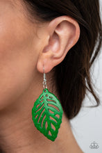 Load image into Gallery viewer, LEAF 'Em Hanging - Green earring 1879
