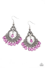 Load image into Gallery viewer, Lyrical Luster - Purple earring 1749
