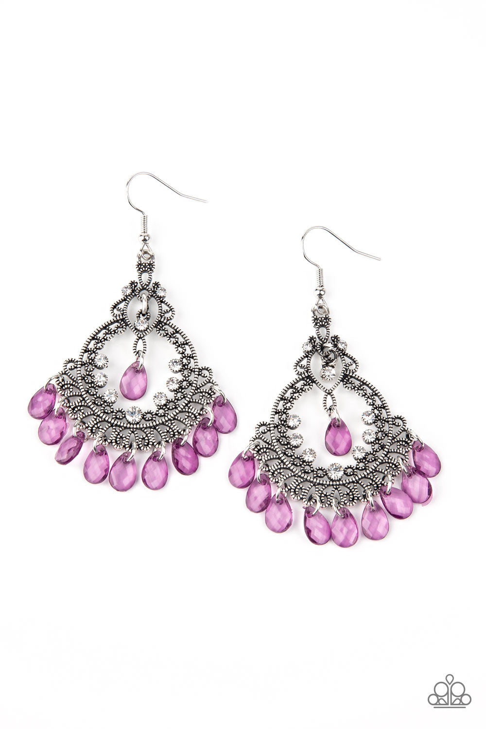 Lyrical Luster - Purple earring 1749