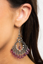 Load image into Gallery viewer, Lyrical Luster - Purple earring 1749
