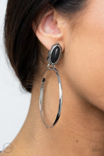 Load image into Gallery viewer, At Long LASSO - Black clip-on earring 1596

