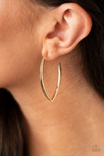 Load image into Gallery viewer, Point-Blank Beautiful - Gold hoop earring 1521
