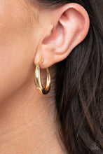 Load image into Gallery viewer, Lay It On Thick - Gold hoop earring 1596
