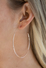 Load image into Gallery viewer, Don't Lose Your Edge - Rose Gold hoop earring 1874

