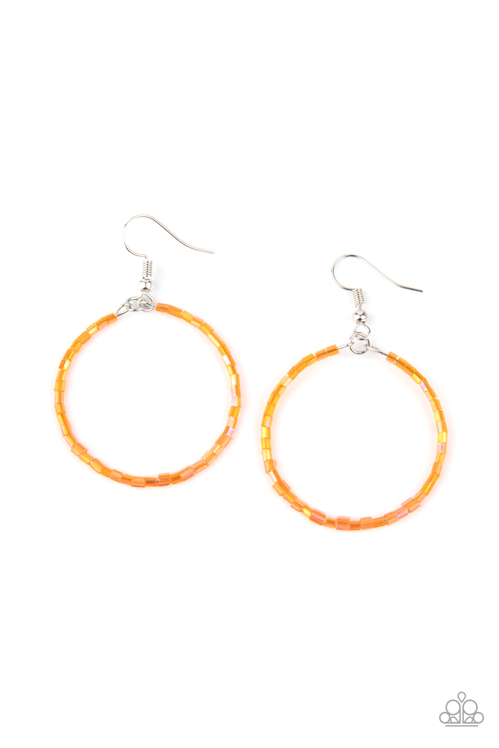 Colorfully Curvy - Orange earring 533