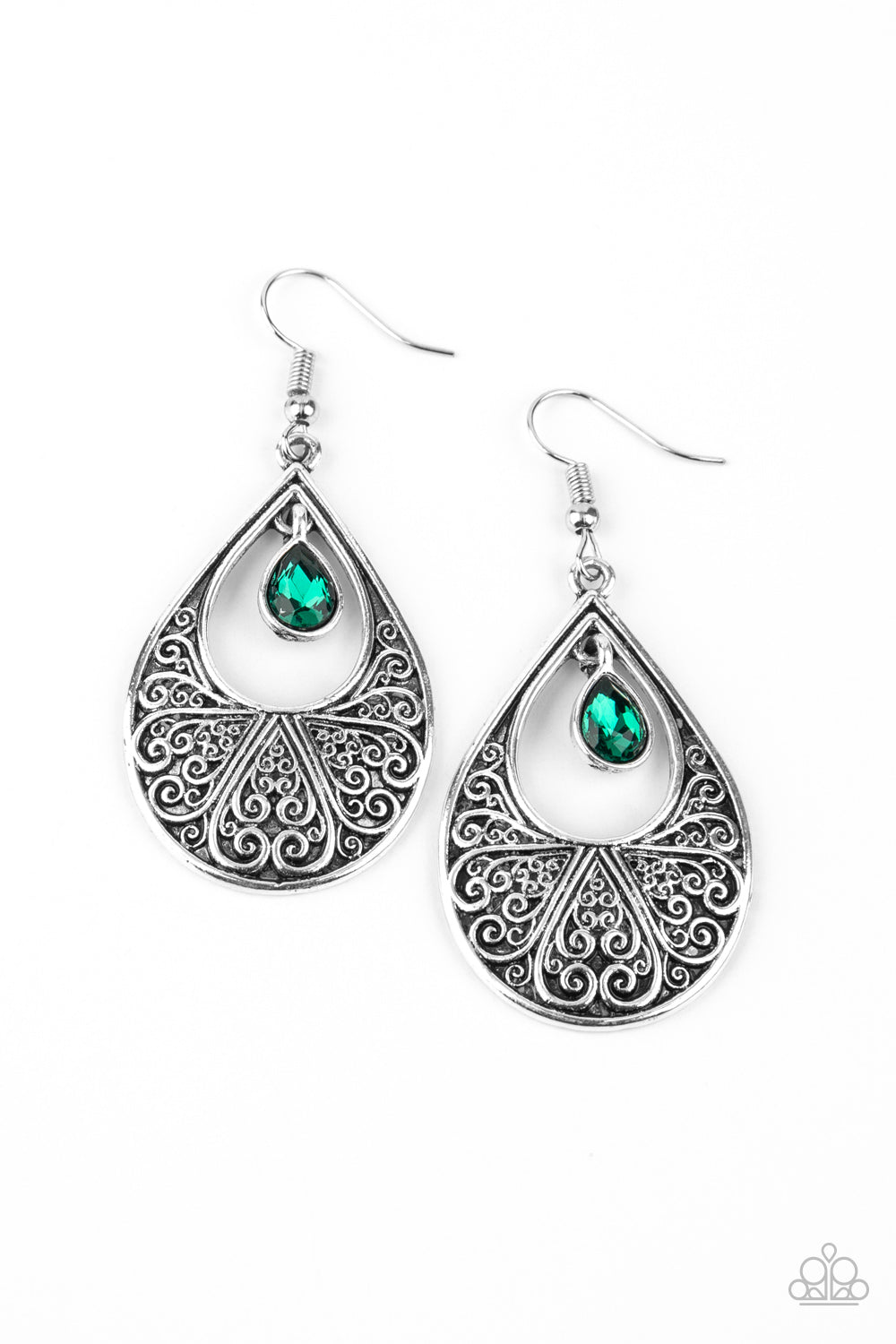 Garden Magic - Green earring A018