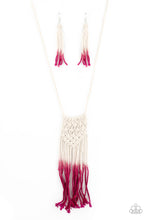 Load image into Gallery viewer, Surfin The Net - Pink necklace A017
