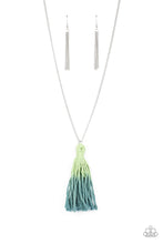 Load image into Gallery viewer, Totally Tasseled - Green necklace 553
