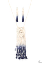 Load image into Gallery viewer, Surfin&#39; The Net - Blue necklace A068

