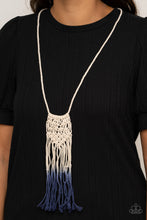 Load image into Gallery viewer, Surfin&#39; The Net - Blue necklace A068
