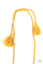 Load image into Gallery viewer, Look At MACRAME Now - Yellow necklace A019
