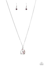 Load image into Gallery viewer, Stormy Shimmer - Purple necklace 1834

