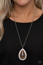 Load image into Gallery viewer, You Dropped This - Brown necklace 1621
