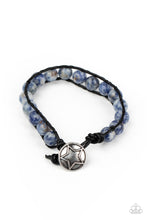 Load image into Gallery viewer, Homespun Stones - Blue bracelet 2014
