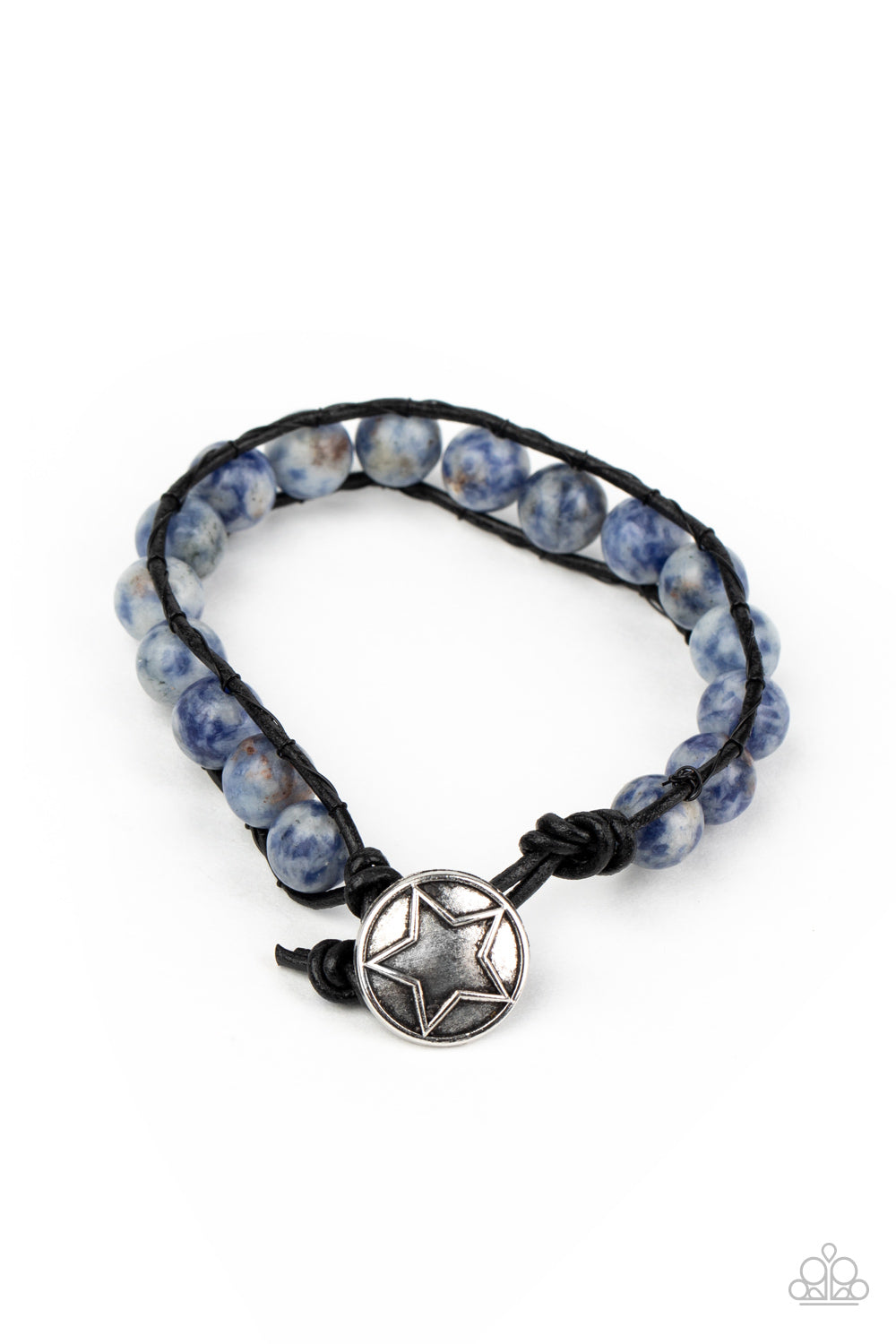 Homespun Stones - Blue bracelet 2014