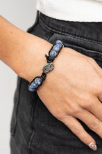 Load image into Gallery viewer, Homespun Stones - Blue bracelet 2014
