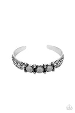 Load image into Gallery viewer, Mojave Glyphs - Silver cuff bracelet F027
