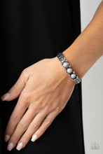 Load image into Gallery viewer, Mojave Glyphs - Silver cuff bracelet F027

