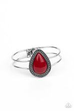 Load image into Gallery viewer, Over The Top Pop - Red hinge bracelet F106
