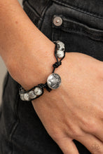 Load image into Gallery viewer, Homespun Stones - White bracelet 1706
