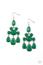 Load image into Gallery viewer, Afterglow Glamour - Green earring 1703
