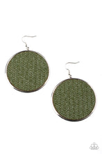 Load image into Gallery viewer, Wonderfully Woven - Green earring 1883
