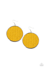 Load image into Gallery viewer, Wonderfully Woven - Yellow earring 579
