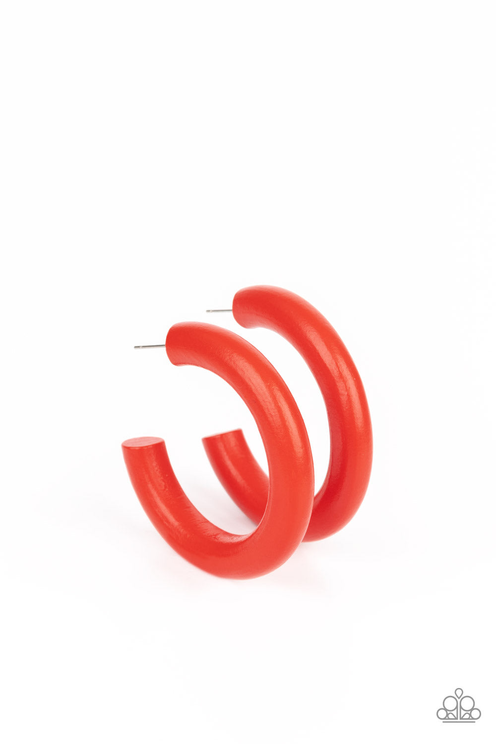 Woodsy Wonder - Red hoop earring 1786