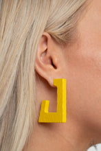 Load image into Gallery viewer, The Girl Next OUTDOOR - Yellow hoop earring 1937

