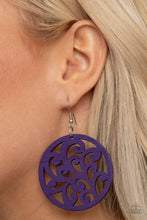 Load image into Gallery viewer, Fresh Off The Vine - Purple earring 547
