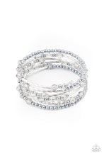 Load image into Gallery viewer, Head-Turning Twinkle - Silver coil bracelet 2040
