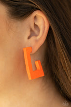 Load image into Gallery viewer, The Girl Next OUTDOOR - Orange hoop earring 1958
