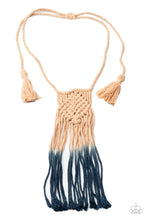 Load image into Gallery viewer, Look At MACRAME Now - Blue necklace 2006
