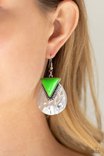 Load image into Gallery viewer, Road Trip Treasure - Green earring 577
