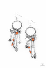 Load image into Gallery viewer, Charm School - Orange earring 2084
