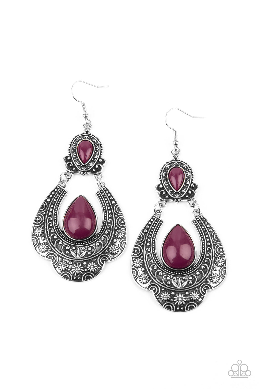 Rise and Roam - Purple earring 1696