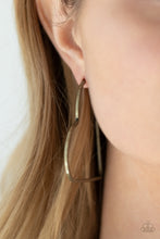 Load image into Gallery viewer, I HEART a Rumor - Brass hoop earring 1831
