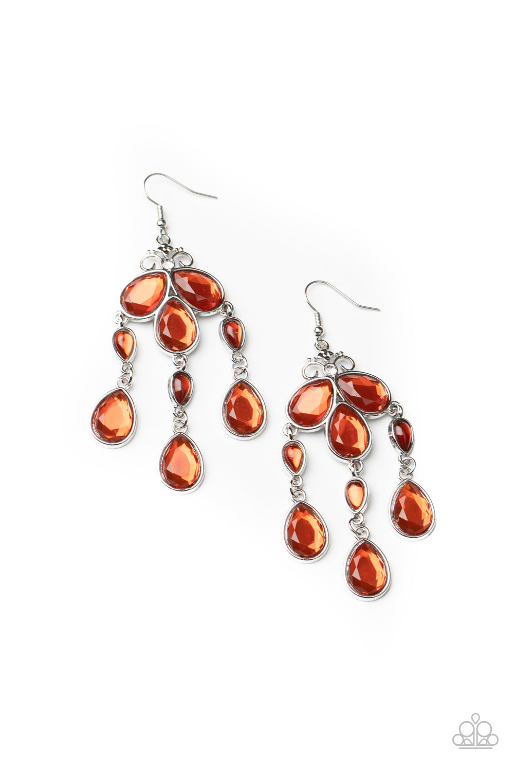 Clear The HEIR - Orange earring 513