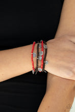 Load image into Gallery viewer, WOODn't Count It - Red bracelet 508
