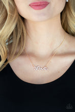 Load image into Gallery viewer, Head Over Heels In Love - Gold necklace 1929
