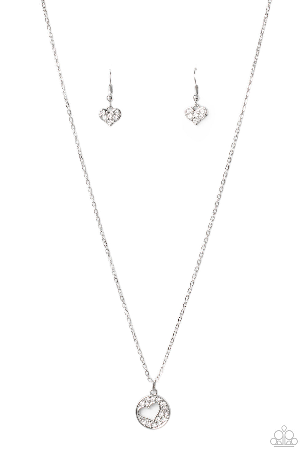 Bare Your Heart - White necklace A025
