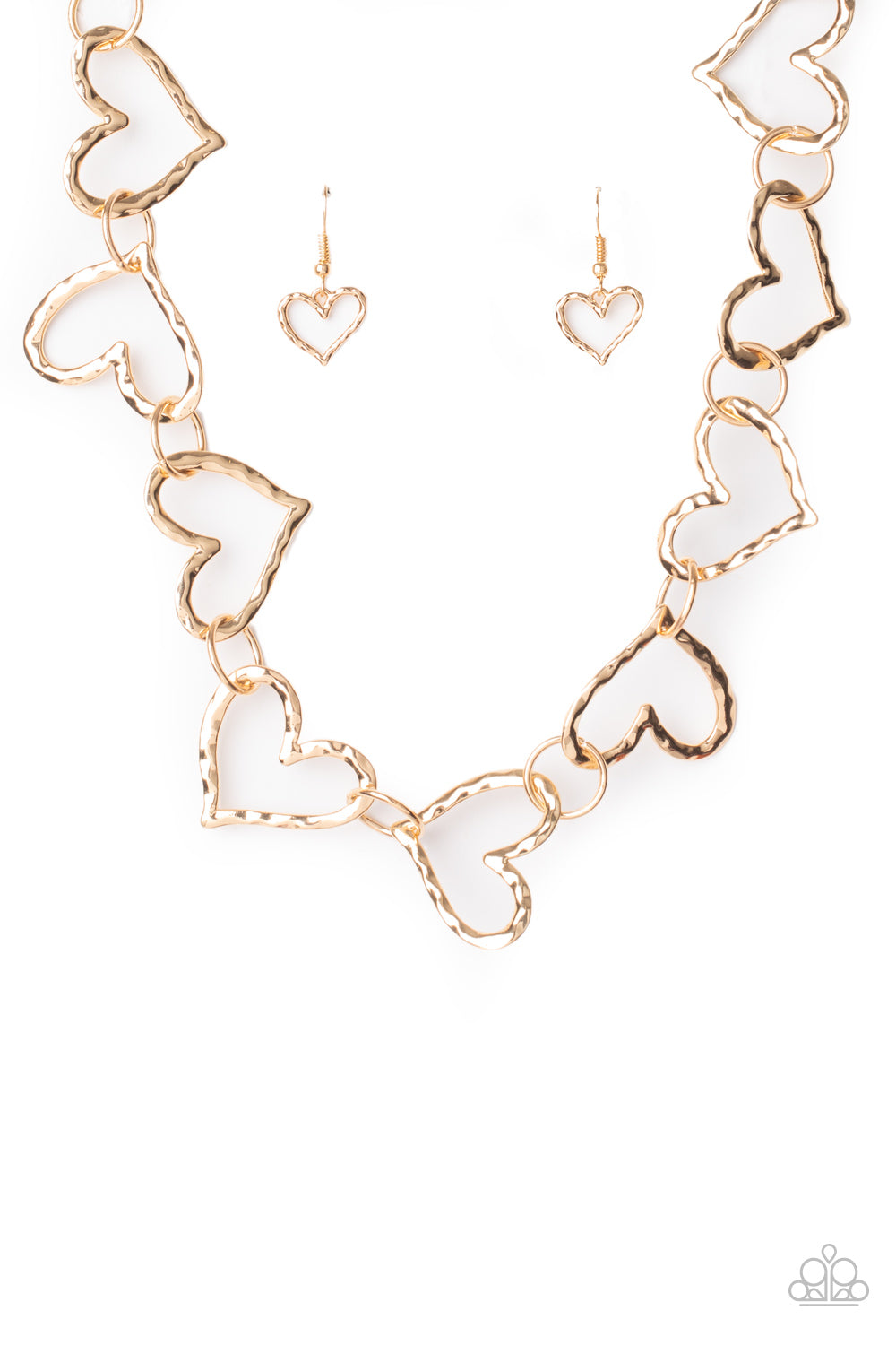 Vintagely Valentine - Gold necklace C026
